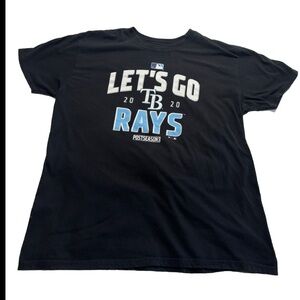 Fanatics Tampa Bay Rays 2020 Postseason Black T Shirt XL MLB